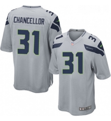 Mens Nike Seattle Seahawks 31 Kam Chancellor Game Grey Alternate NFL Jersey Mens Nike Seattle Seahawks 31 Kam Chancellor Game Grey Alternate NFL Jersey