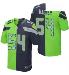 Mens Nike Seattle Seahawks 54 Bobby Wagner Elite NavyGreen Split Fashion NFL Jersey Mens Nike Seattle Seahawks 54 Bobby Wagner Elite NavyGreen Split Fashion NFL Jersey