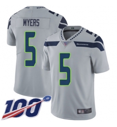 Mens Seahawks 5 Jason Myers Gray Vapor Untouchable Limited 100th Season Mens Seahawks 5 Jason Myers Gray Vapor Untouchable Limited 100th Season
