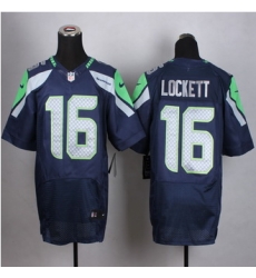 New Seattle Seahawks #16 Tyler Lockett Steel Blue Team Color Men Stitched NFL Elite jersey New Seattle Seahawks #16 Tyler Lockett Steel Blue Team Color Men Stitched NFL Elite jersey