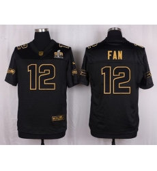 Nike Seahawks #12 Fan Black Mens Stitched NFL Elite Pro Line Gold Collection Jersey Nike Seahawks #12 Fan Black Mens Stitched NFL Elite Pro Line Gold Collection Jersey