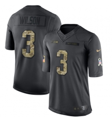 Nike Seahawks #3 Russell Wilson Black Mens Stitched NFL Limited 2016 Salute to Service Jersey Nike Seahawks #3 Russell Wilson Black Mens Stitched NFL Limited 2016 Salute to Service Jersey
