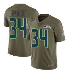 Nike Seahawks #34 Thomas Rawls Olive Mens Stitched NFL Limited 2017 Salute to Service Jersey Nike Seahawks #34 Thomas Rawls Olive Mens Stitched NFL Limited 2017 Salute to Service Jersey