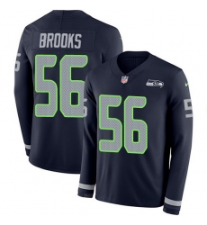 Nike Seahawks 56 Jordyn Brooks Steel Blue Team Color Men Stitched NFL Limited Therma Long Sleeve Jersey Nike Seahawks 56 Jordyn Brooks Steel Blue Team Color Men Stitched NFL Limited Therma Long Sleeve Jersey