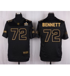 Nike Seahawks #72 Michael Bennett Black Mens Stitched NFL Elite Pro Line Gold Collection Jersey Nike Seahawks #72 Michael Bennett Black Mens Stitched NFL Elite Pro Line Gold Collection Jersey
