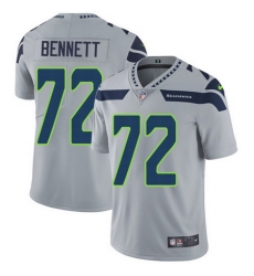 Nike Seahawks #72 Michael Bennett Grey Alternate Mens Stitched NFL Vapor Untouchable Limited Jersey Nike Seahawks #72 Michael Bennett Grey Alternate Mens Stitched NFL Vapor Untouchable Limited Jersey