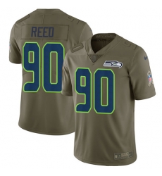 Nike Seahawks #90 Jarran Reed Olive Mens Stitched NFL Limited 2017 Salute to Service Jersey Nike Seahawks #90 Jarran Reed Olive Mens Stitched NFL Limited 2017 Salute to Service Jersey