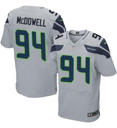 Nike Seahawks #94 Malik McDowell Grey Alternate Mens Stitched NFL Elite Jersey Nike Seahawks #94 Malik McDowell Grey Alternate Mens Stitched NFL Elite Jersey