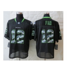 Nike Seattle Seahawks 12 Fan Black Elite Lights Out Fashion NFL Jersey Nike Seattle Seahawks 12 Fan Black Elite Lights Out Fashion NFL Jersey