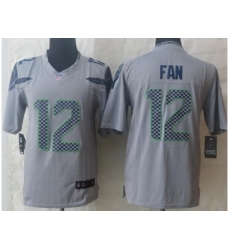 Nike Seattle Seahawks 12 Fan Grey LIMITED NFL Jersey Nike Seattle Seahawks 12 Fan Grey LIMITED NFL Jersey