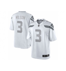Nike Seattle Seahawks 3 Russell Wilson White Limited Platinum NFL Jersey Nike Seattle Seahawks 3 Russell Wilson White Limited Platinum NFL Jersey