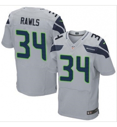 Nike Seattle Seahawks #34 Thomas Rawls Grey Alternate Mens Stitched NFL Elite Jersey Nike Seattle Seahawks #34 Thomas Rawls Grey Alternate Mens Stitched NFL Elite Jersey