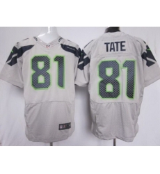 Nike Seattle Seahawks 81 Golden Tate Grey Elite NFL Jersey Nike Seattle Seahawks 81 Golden Tate Grey Elite NFL Jersey