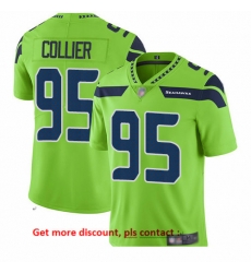Seahawks 95 L J Collier Green Men Stitched Football Limited Rush Jersey Seahawks 95 L J Collier Green Men Stitched Football Limited Rush Jersey