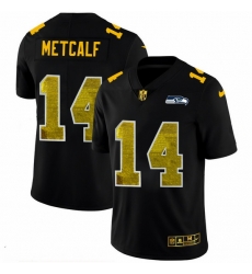 Seattle Seahawks 14 DK Metcalf Men Black Nike Golden Sequin Vapor Limited NFL Jersey Seattle Seahawks 14 DK Metcalf Men Black Nike Golden Sequin Vapor Limited NFL Jersey