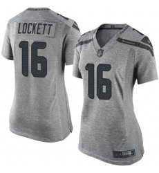 Nike Seahawks #16 Tyler Lockett Gray Womens Stitched NFL Limited Nike Seahawks #16 Tyler Lockett Gray Womens Stitched NFL Limited