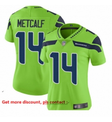 Seahawks 14 D K Metcalf Green Women Stitched Football Limited Rush Jersey Seahawks 14 D K Metcalf Green Women Stitched Football Limited Rush Jersey