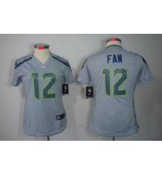 Women Nike Seattle Seahawks 12# Fan Grey Color NFL LIMITED Jerseys Women Nike Seattle Seahawks 12# Fan Grey Color NFL LIMITED Jerseys