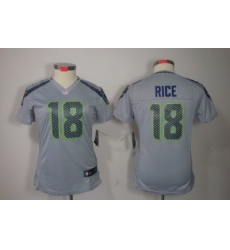 Women Nike Seattle Seahawks 18# Sidney Rice Grey Color NFL LIMITED Jerseys Women Nike Seattle Seahawks 18# Sidney Rice Grey Color NFL LIMITED Jerseys