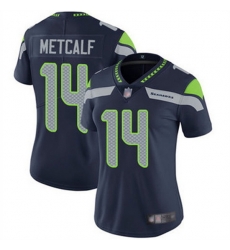 Women Seattle Seahawks 14 D K Metcalf Navy Vapor Untouchable Stitched Jersey Women Seattle Seahawks 14 D K Metcalf Navy Vapor Untouchable Stitched Jersey