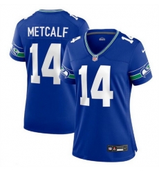 Women Seattle Seahawks 14 D K Metcalf Royal Throwback Player Stitched Game Jersey Run Small Women Seattle Seahawks 14 D K Metcalf Royal Throwback Player Stitched Game Jersey Run Small