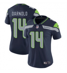 Women Seattle Seahawks 14 Sam Darnold Navy Vapor Limited Stitched Football Jersey Women Seattle Seahawks 14 Sam Darnold Navy Vapor Limited Stitched Football Jersey