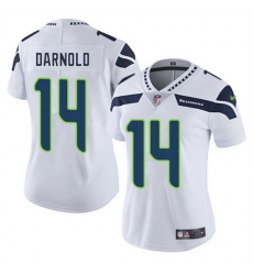 Women Seattle Seahawks 14 Sam Darnold White Vapor Limited Stitched Football Jersey Women Seattle Seahawks 14 Sam Darnold White Vapor Limited Stitched Football Jersey