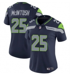 Women Seattle Seahawks 25 Kenny McIntosh Navy Vapor Limited Stitched Football Jersey Women Seattle Seahawks 25 Kenny McIntosh Navy Vapor Limited Stitched Football Jersey