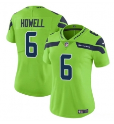 Women Seattle Seahawks 6 Sam Howell Green Vapor Limited Stitched Football Jersey Women Seattle Seahawks 6 Sam Howell Green Vapor Limited Stitched Football Jersey