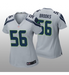 Women Seattle Seahawks Jordyn Brooks #56 Grey Vapor Limited NFL Jersey Women Seattle Seahawks Jordyn Brooks #56 Grey Vapor Limited NFL Jersey