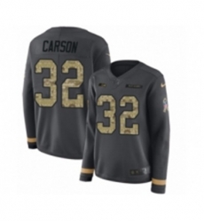 Womens Nike Seattle Seahawks 32 Chris Carson Limited Black Salute to Service Therma Long Sleeve NFL Jersey Womens Nike Seattle Seahawks 32 Chris Carson Limited Black Salute to Service Therma Long Sleeve NFL Jersey