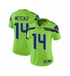 Womens Seattle Seahawks 14 DK Metcalf Limited Green Rush Vapor Untouchable Football Jersey Womens Seattle Seahawks 14 DK Metcalf Limited Green Rush Vapor Untouchable Football Jersey