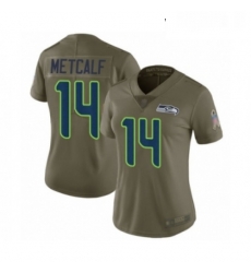 Womens Seattle Seahawks 14 DK Metcalf Limited Olive 2017 Salute to Service Football Jersey Womens Seattle Seahawks 14 DK Metcalf Limited Olive 2017 Salute to Service Football Jersey