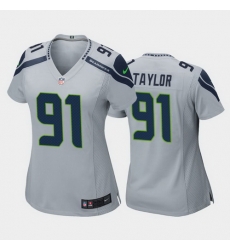 women darrell taylor seattle seahawks gray game jersey women darrell taylor seattle seahawks gray game jersey