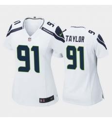 women darrell taylor seattle seahawks white game jersey women darrell taylor seattle seahawks white game jersey