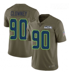 Seahawks #90 Jadeveon Clowney Olive Youth Stitched Football Limited 2017 Salute to Service Jersey Seahawks #90 Jadeveon Clowney Olive Youth Stitched Football Limited 2017 Salute to Service Jersey