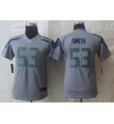 Youth Nike Seattle Seahawks #53 Smith Grey Jerseys Youth Nike Seattle Seahawks #53 Smith Grey Jerseys