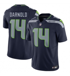 Youth Seattle Seahawks 14 Sam Darnold Navy 2024 F U S E Vapor Limited Stitched Football Jersey