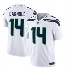 Youth Seattle Seahawks 14 Sam Darnold White 2024 F U S E Vapor Limited Stitched Football Jersey