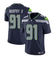 Youth Seattle Seahawks 91 Byron Murphy II Navy 2024 Draft Vapor Limited Stitched Football Jersey Youth Seattle Seahawks 91 Byron Murphy II Navy 2024 Draft Vapor Limited Stitched Football Jersey