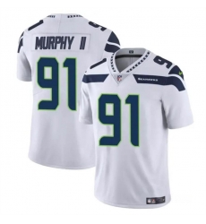 Youth Seattle Seahawks 91 Byron Murphy II White 2024 Draft Vapor Limited Stitched Football Jersey Youth Seattle Seahawks 91 Byron Murphy II White 2024 Draft Vapor Limited Stitched Football Jersey