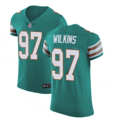 Dolphins 97 Christian Wilkins Aqua Green Alternate Men Stitched Football Vapor Untouchable Elite Jersey Dolphins 97 Christian Wilkins Aqua Green Alternate Men Stitched Football Vapor Untouchable Elite Jersey
