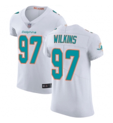 Dolphins 97 Christian Wilkins White Men Stitched Football Vapor Untouchable Elite Jersey Dolphins 97 Christian Wilkins White Men Stitched Football Vapor Untouchable Elite Jersey