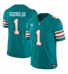 Men Miami Dolphins 1 Tua Tagovailoa Aqua 2023 F U S E Alternate With 3 Star C Patch Vapor Limited Stitched Football Jersey Men Miami Dolphins 1 Tua Tagovailoa Aqua 2023 F U S E Alternate With 3 Star C Patch Vapor Limited Stitched Football Jersey