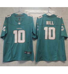Men Miami Dolphins 10 Tyreek Hill Aqua 2023 F U S E Vapor Limited Stitched Football Jersey Men Miami Dolphins 10 Tyreek Hill Aqua 2023 F U S E Vapor Limited Stitched Football Jersey
