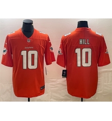 Men Miami Dolphins 10 Tyreek Hill Orange Vapor Untouchable Limited Stitched Football Jersey Men Miami Dolphins 10 Tyreek Hill Orange Vapor Untouchable Limited Stitched Football Jersey