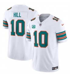 Men Miami Dolphins 10 Tyreek Hill White F U S E Alternate With 3 Star C Patch Vapor Limited Stitched Football Jersey Men Miami Dolphins 10 Tyreek Hill White F U S E Alternate With 3 Star C Patch Vapor Limited Stitched Football Jersey