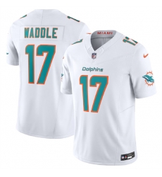 Men Miami Dolphins 17 Jaylen Waddle White 2023 F U S E Vapor Limited Stitched Football Jersey Men Miami Dolphins 17 Jaylen Waddle White 2023 F U S E Vapor Limited Stitched Football Jersey