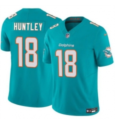 Men Miami Dolphins 18 Tyler Huntley Aqua 2024 F U S E Vapor Limited Stitched Football Jersey Men Miami Dolphins 18 Tyler Huntley Aqua 2024 F U S E Vapor Limited Stitched Football Jersey