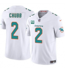 Men Miami Dolphins 2 Bradley Chubb White 2025 F U S E With 1 Star C Patch Vapor Limited Stitched Football Jersey Men Miami Dolphins 2 Bradley Chubb White 2025 F U S E With 1 Star C Patch Vapor Limited Stitched Football Jersey
